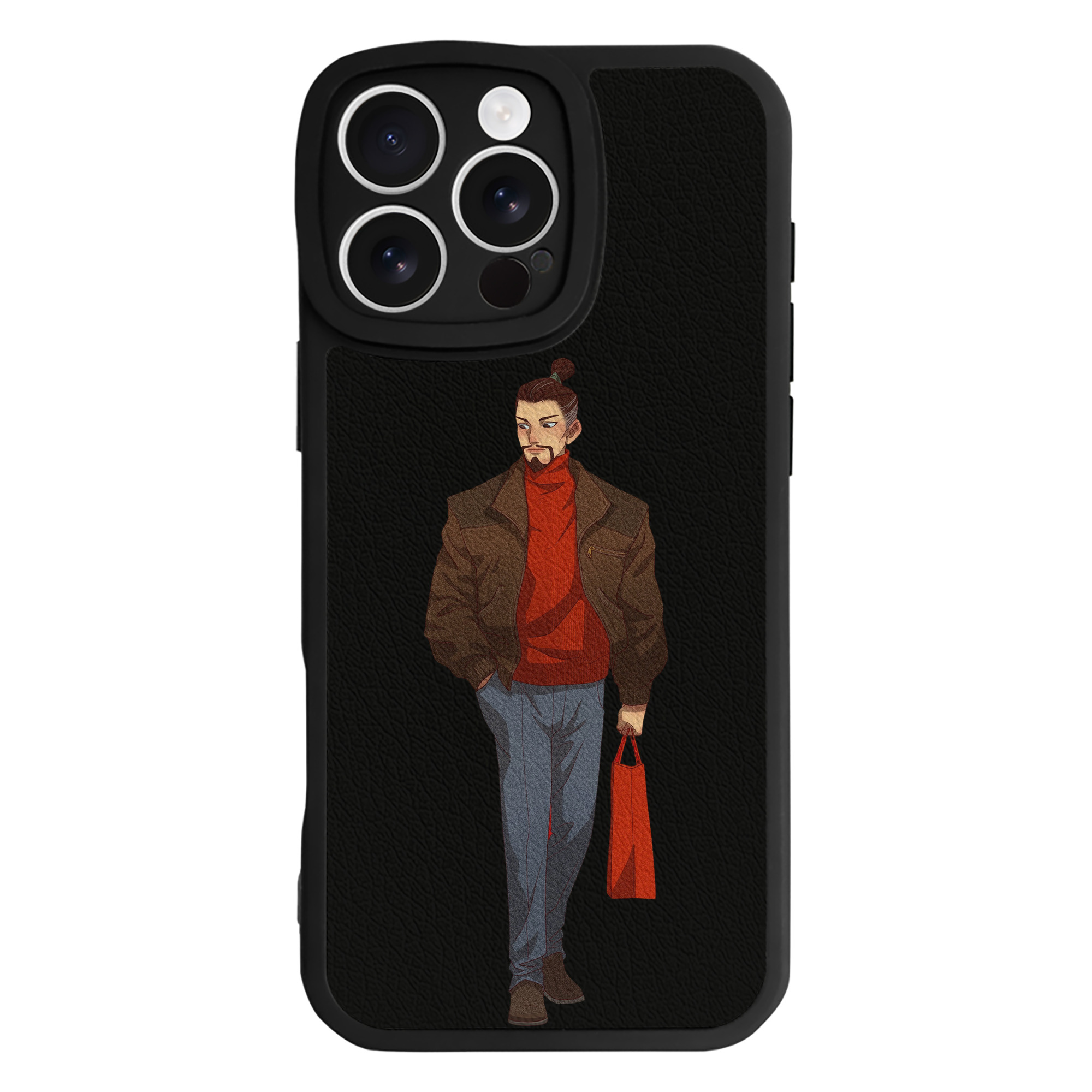 （画像用） Ne Zha 2 ナタ 魔童の大暴れ 【iPhone 16シリーズ対応】シリコンスマホケース（レザー調） 材質：シリコン
